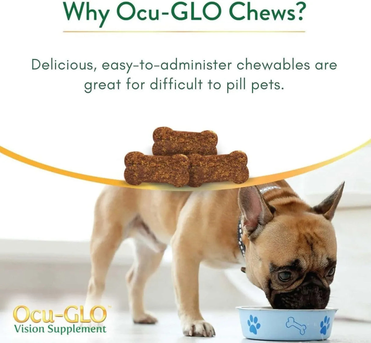 OCU-GLO - Ocu-GLO Cat & Dog Senior Supplement for Eye Support 60 Masticables - The Red Vitamin MX - Cuidado De Los Ojos De Los Perros - {{ shop.shopifyCountryName }}