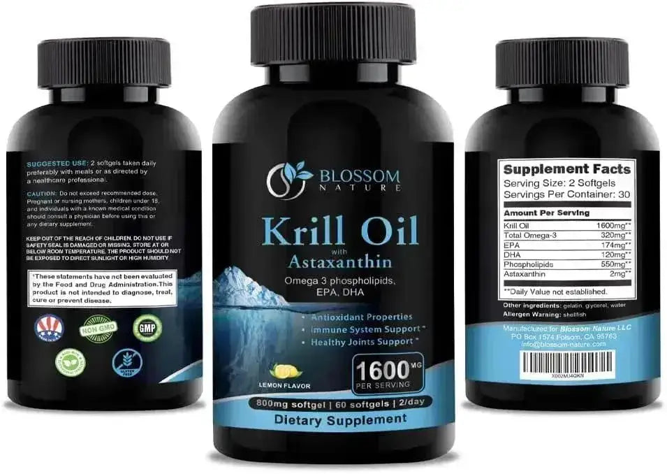 BLOOM NUTRITION - Blossom Nature Antarctic Krill Oil 1600Mg. 60 Capsulas Blandas - The Red Vitamin MX - Suplementos Alimenticios - {{ shop.shopifyCountryName }}