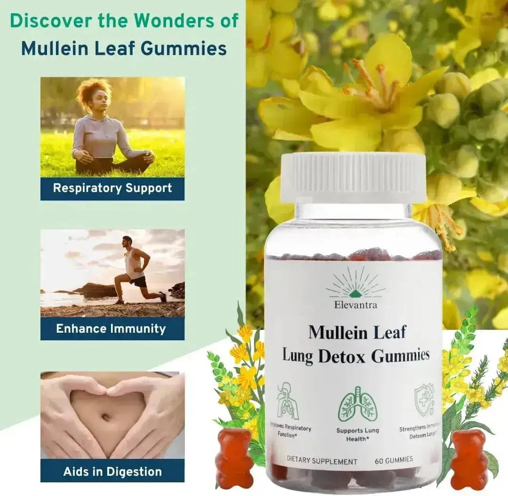 ELAVANTRA - Elavantra Mullein Leaf Lung Detox Gummies 60 Gomitas - The Red Vitamin MX - Suplementos Alimenticios - {{ shop.shopifyCountryName }}