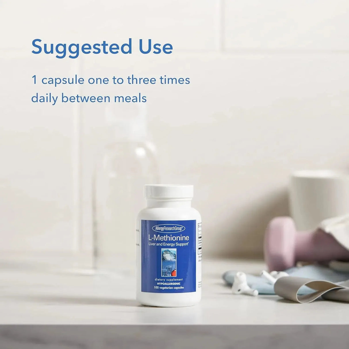 ALLERGY RESEARCH GROUP - Allergy Research Group L-Methionine 500Mg. 100 Capsulas - The Red Vitamin MX - Suplementos Alimenticios - {{ shop.shopifyCountryName }}