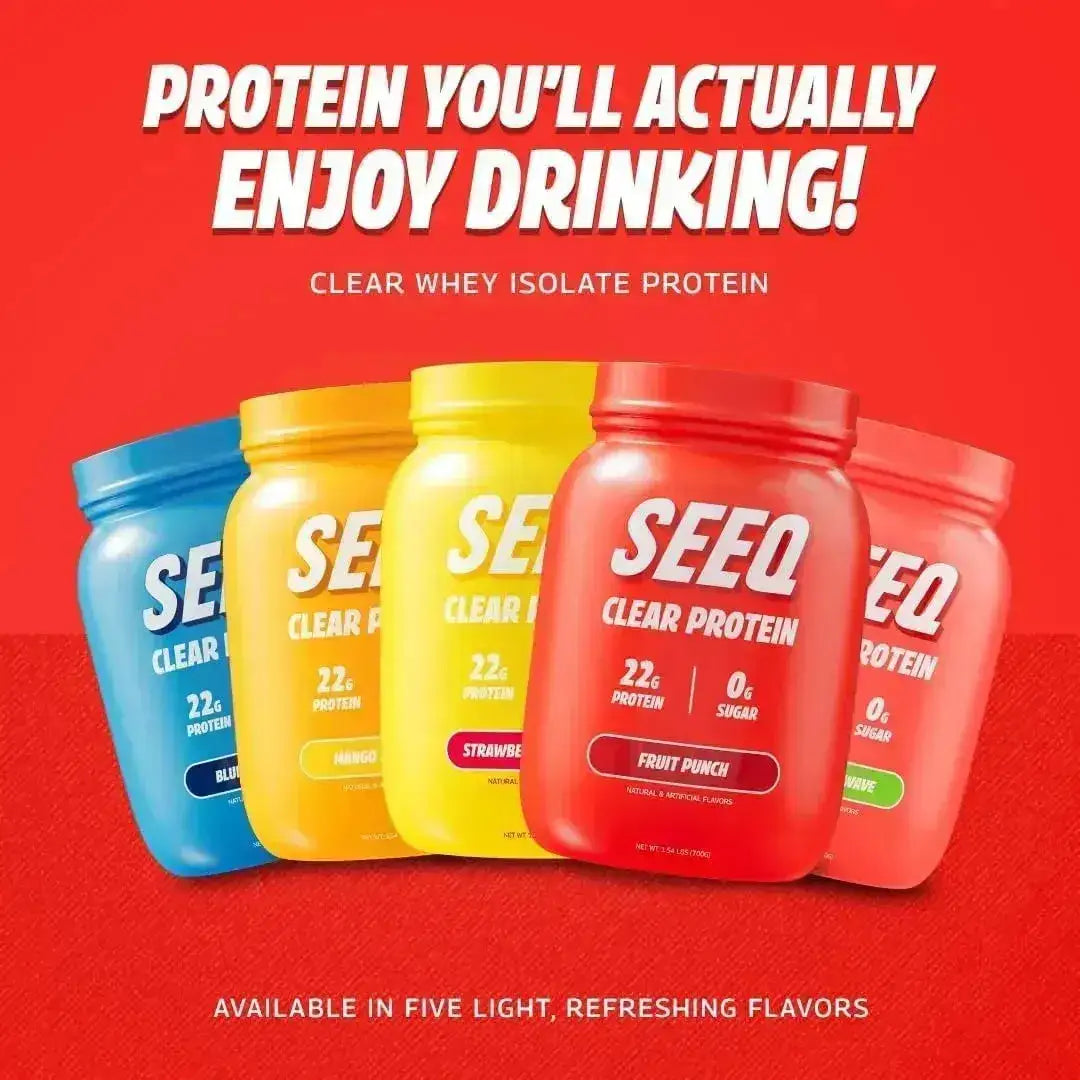 SEEQ - SEEQ Clear Whey Isolate Protein Powder Fruit Punch 25 Servicios - The Red Vitamin MX - Suplementos Alimenticios - {{ shop.shopifyCountryName }}