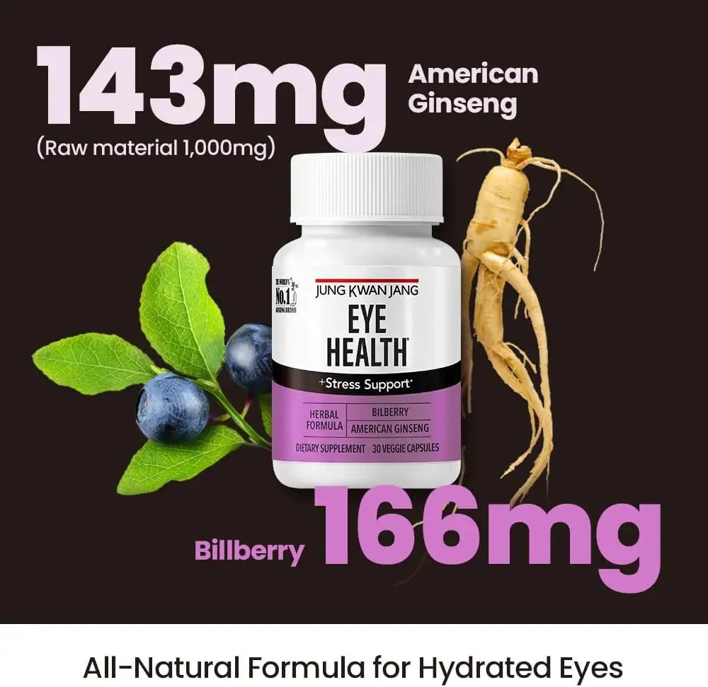 JUNGKWANJANG - JungKwanJang Eye Health Support with Bilberry and American Ginseng 30 Capsulas - The Red Vitamin MX - Suplementos Alimenticios - {{ shop.shopifyCountryName }}