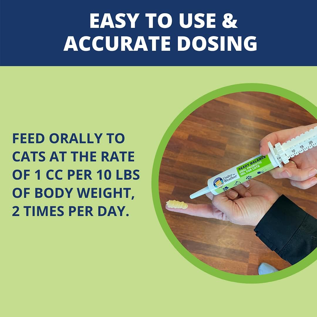 Under the Weather Pet Ready Balance for Cats Oral Probiotic and Prebiotic Gel 1.05 Oz.