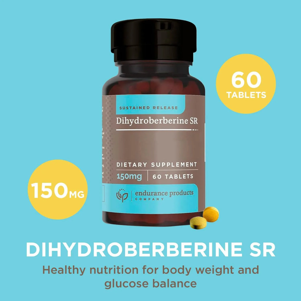 ENDURANCE PRODUCTS - Endurance Products Dihydroberberine 150Mg. 60 Tabletas - The Red Vitamin MX - Suplementos Alimenticios - {{ shop.shopifyCountryName }}