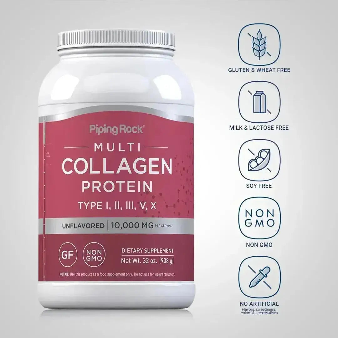 PIPING ROCK - Piping Rock Multi Collagen Protein Powder 908Gr. - The Red Vitamin MX - Suplementos Alimenticios - {{ shop.shopifyCountryName }}