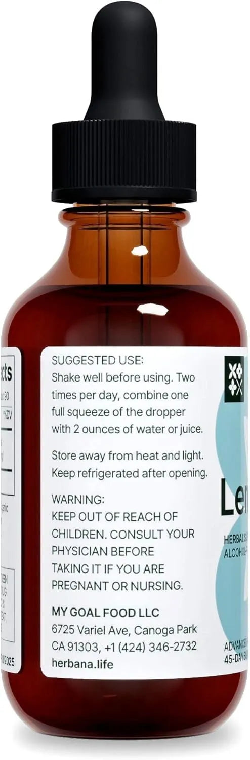 HERBANA - Herbana Lemon Balm Liquid Extract 2 Fl.Oz. - The Red Vitamin MX - Suplementos Alimenticios - {{ shop.shopifyCountryName }}