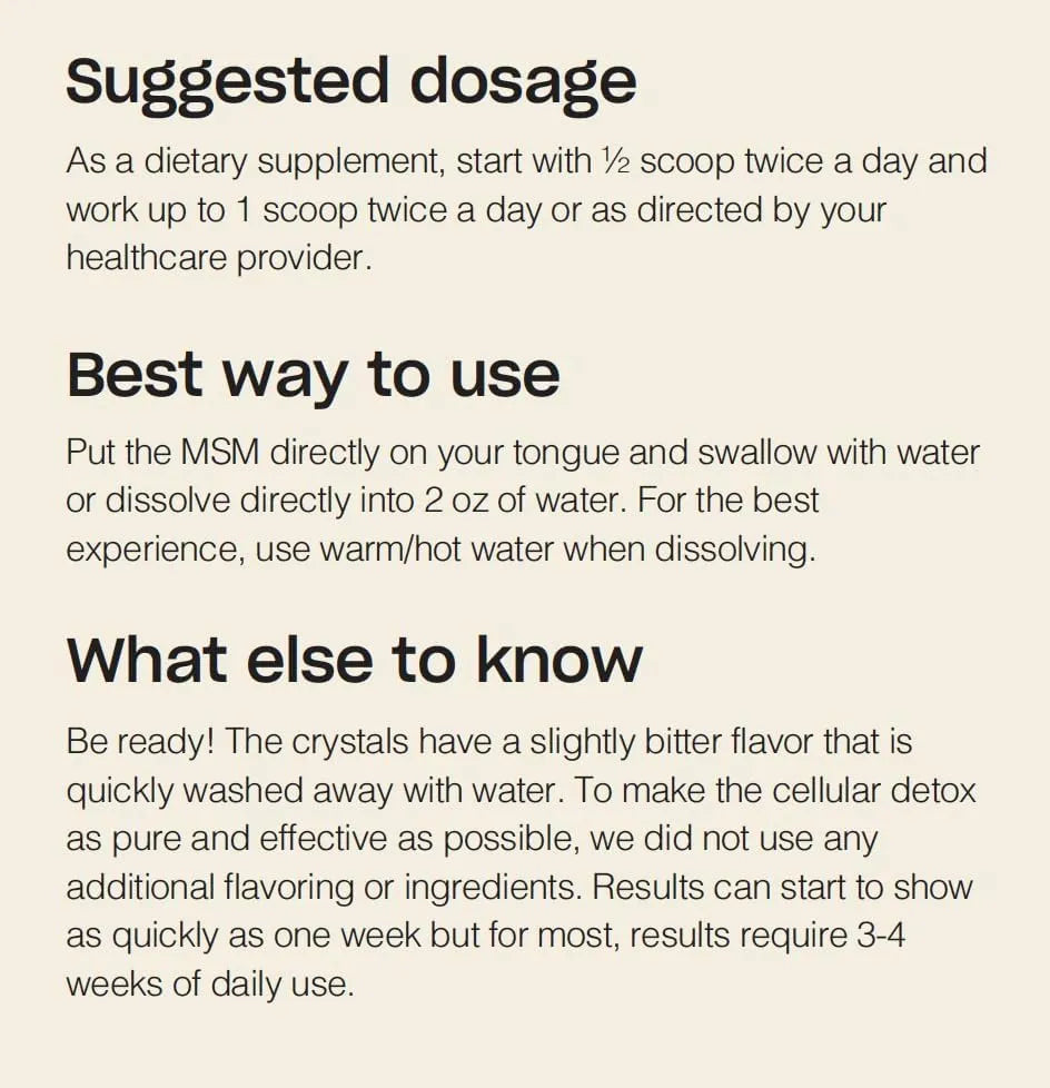 HUMAN IMPROVEMENT - Human Improvement MSM Cellular Detox 256Gr. - The Red Vitamin MX - Suplementos Alimenticios - {{ shop.shopifyCountryName }}