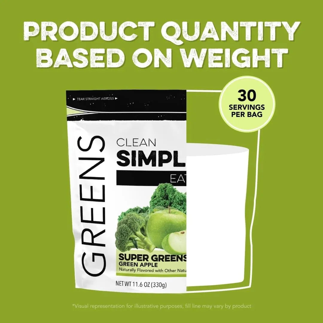 CLEAN SIMPLE EATS - Clean Simple Eats Green Apple Greens Powder Mix 30 Servicios 330Gr. - The Red Vitamin MX - Suplementos Alimenticios - {{ shop.shopifyCountryName }}