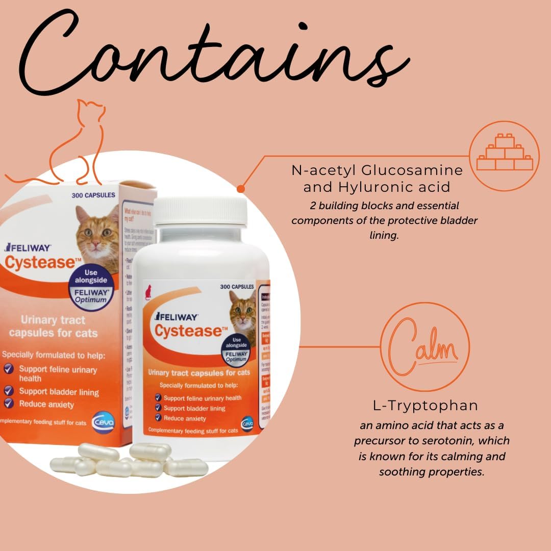 FELIWAY Cystease Advanced Urinary Tract Support for Cats 30 Tabletas