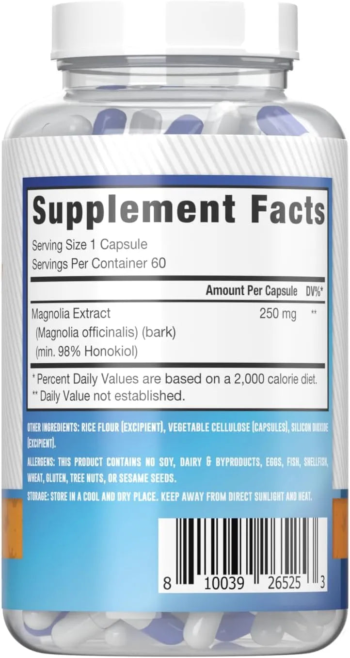 MUSCLE EMPIRE - Muscle Empire Magnolia Bark Extract 250Mg. 60 Capsulas - The Red Vitamin MX - Suplementos Alimenticios - {{ shop.shopifyCountryName }}