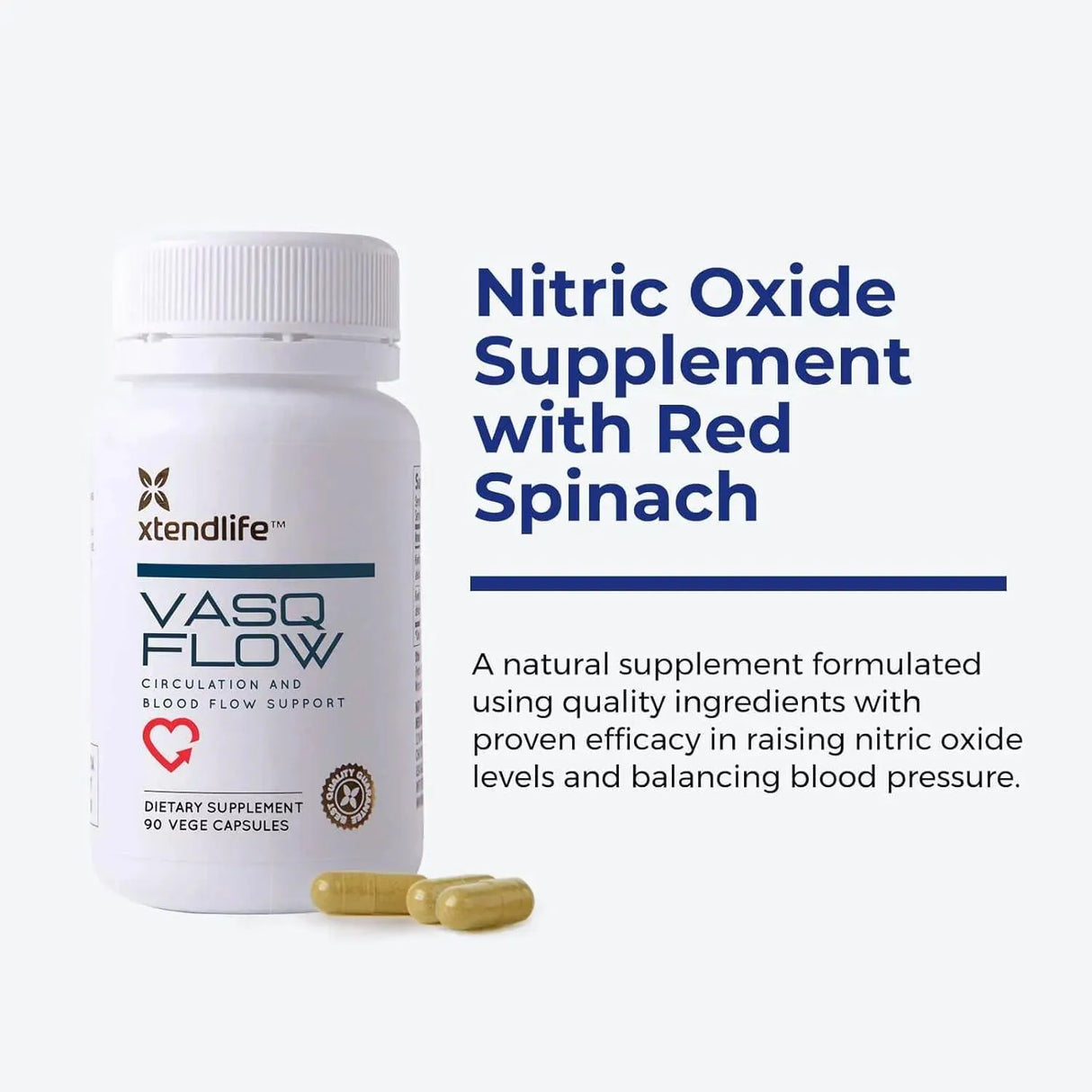 XTENDLIFE - Xtendlife VasQFlow Circulation and Blood Flow Support 90 Capsulas - The Red Vitamin MX - Suplementos Alimenticios - {{ shop.shopifyCountryName }}