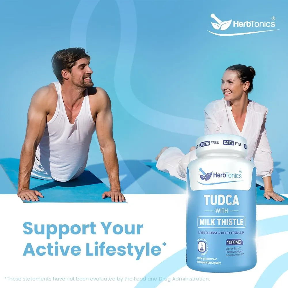 HERBTONICS - Herbtonics TUDCA & Milk Thistle 1000Mg. 60 Capsulas - The Red Vitamin MX - Suplementos Alimenticios - {{ shop.shopifyCountryName }}