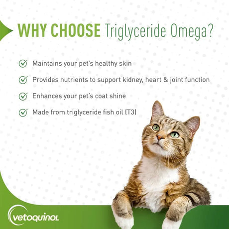 VETOQUINOL - Vetoquinol Triglyceride Omega Dog Supplement 60 Capsulas - The Red Vitamin MX - Aceite De Pescado Para Perros - {{ shop.shopifyCountryName }}