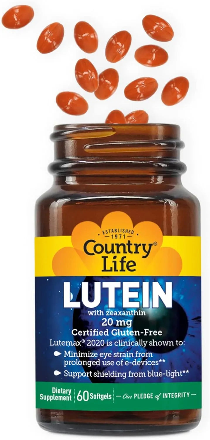 COUNTRY LIFE - Country Life Lutein 20Mg. 60 Capsulas Blandas - The Red Vitamin MX - Suplementos Alimenticios - {{ shop.shopifyCountryName }}