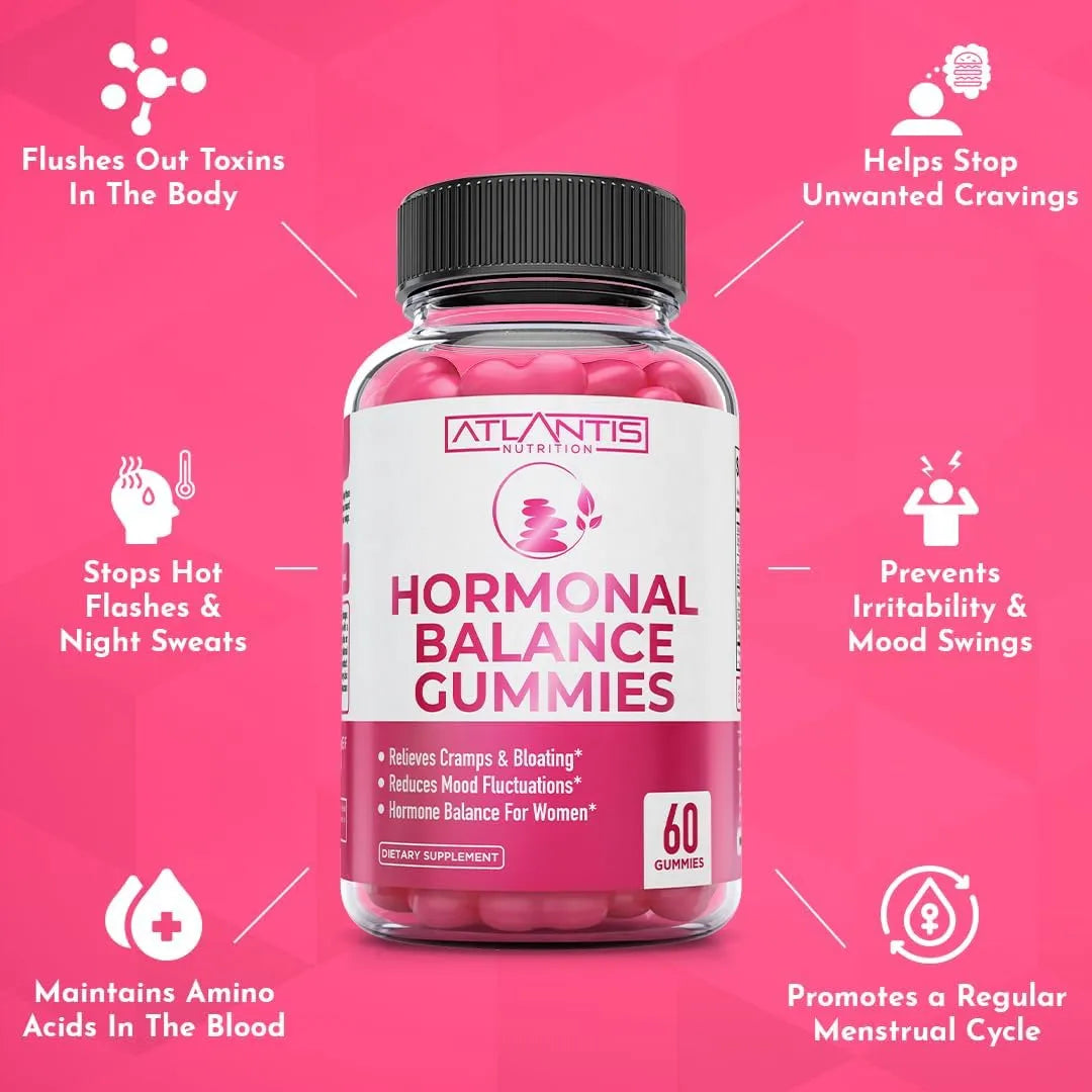 ATLANTIS NUTRITION - Atlantis Nutrition Hormonal Balance 60 Gomitas - The Red Vitamin MX - Suplementos Alimenticios - {{ shop.shopifyCountryName }}
