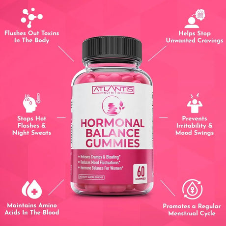 ATLANTIS NUTRITION - Atlantis Nutrition Hormonal Balance 60 Gomitas - The Red Vitamin MX - Suplementos Alimenticios - {{ shop.shopifyCountryName }}