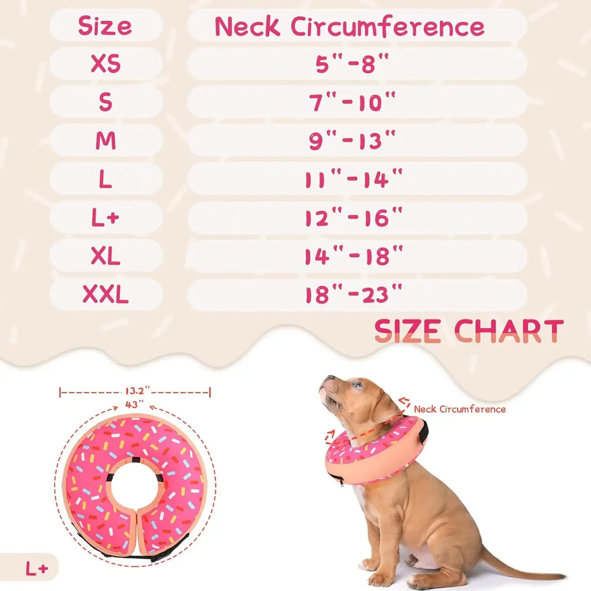 SUPET - Supet Inflatable Dog Cone Collar Alternative After Surgery LARGE Neck 12"-16" - The Red Vitamin MX - Collares y Conos De Recuperación Para Perros - {{ shop.shopifyCountryName }}
