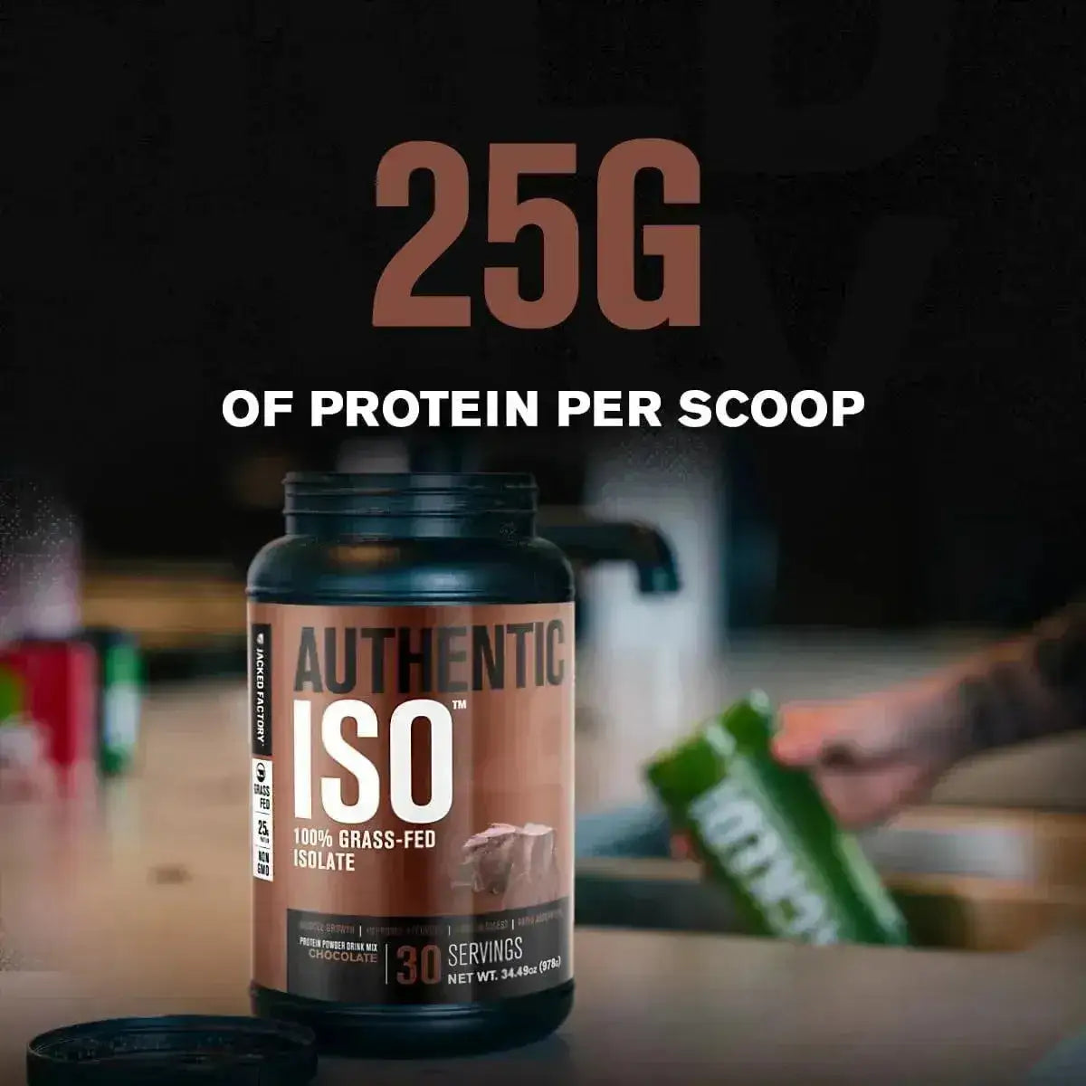 JACKED FACTORY - Jacked Factory Authentic ISO Grass Fed Whey Protein Isolate Powder Chocolate 978Gr. - The Red Vitamin MX - Suplementos Alimenticios - {{ shop.shopifyCountryName }}