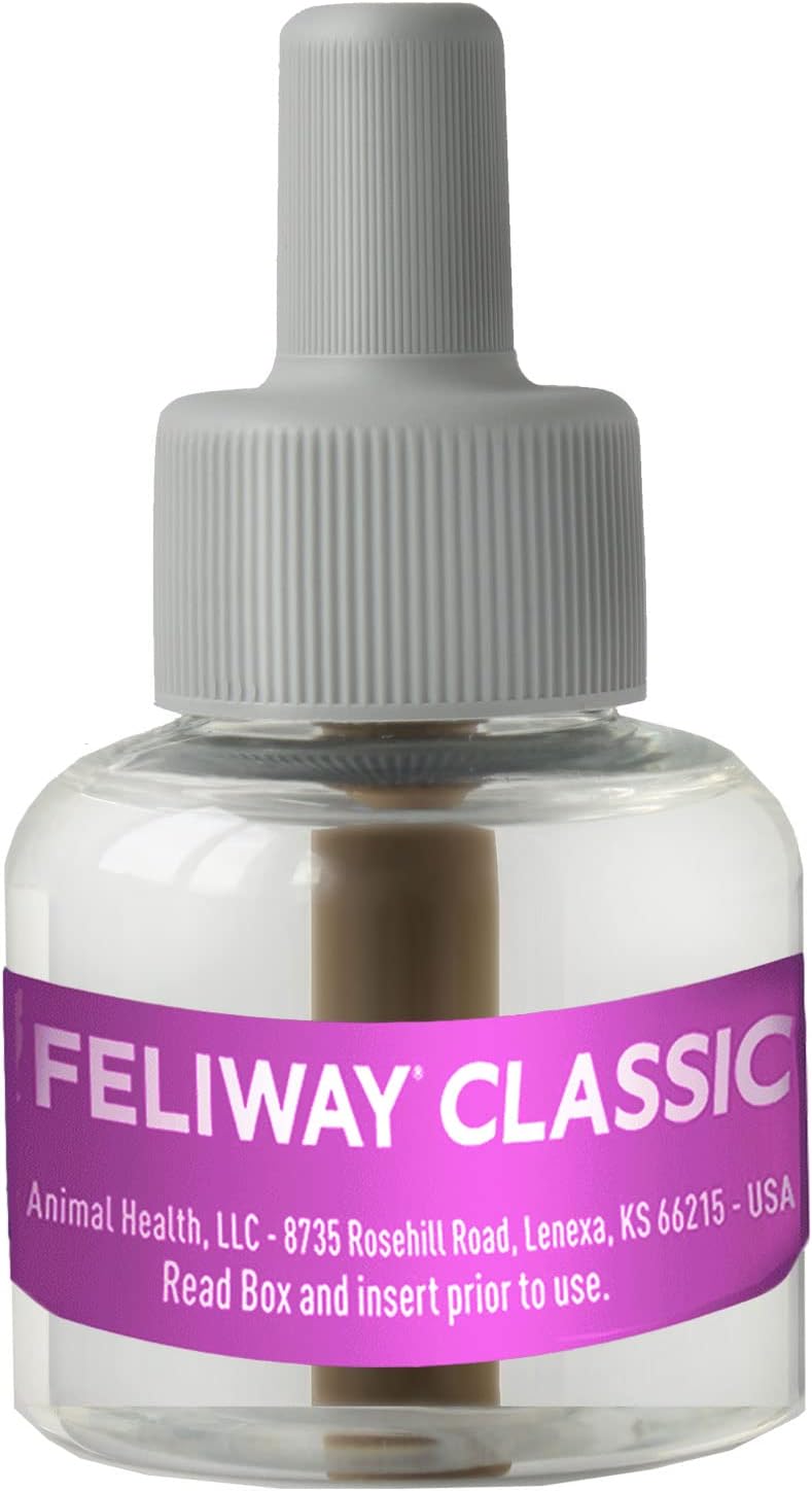 FELIWAY Classic 30 Day Cat Calming Refill for Pheromone Diffuser 48Ml.