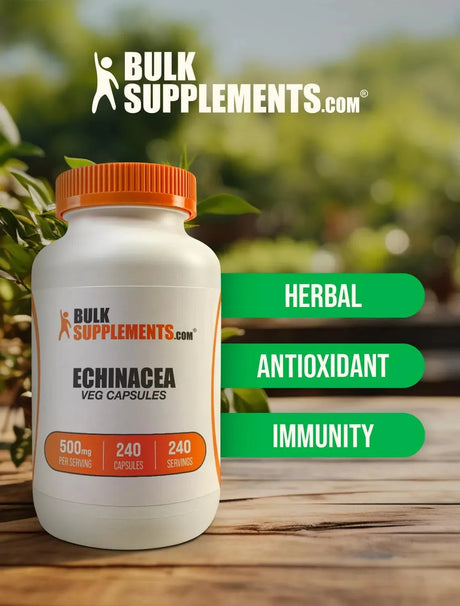BULK SUPPLEMENTS - Bulk Supplements Echinacea Extract 500Mg. 240 Capsulas - The Red Vitamin MX - Suplementos Alimenticios - {{ shop.shopifyCountryName }}