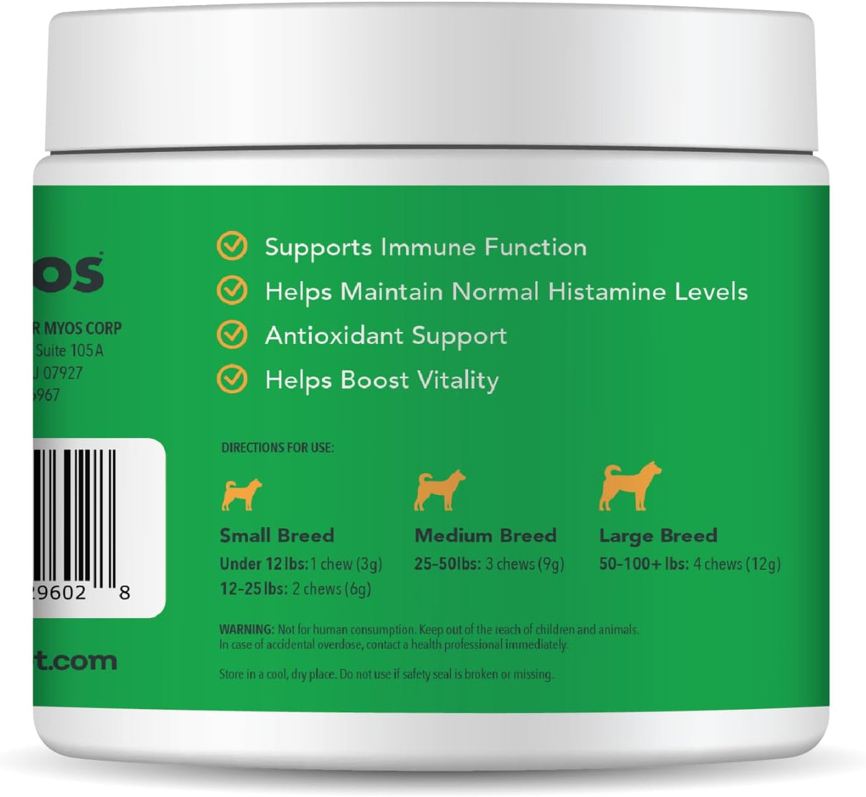 MYOS - MYOS Immunity Chew for Dogs 60 Masticables - The Red Vitamin MX - Suplementos Herbales Para Perros - {{ shop.shopifyCountryName }}