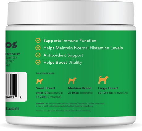 MYOS - MYOS Immunity Chew for Dogs 60 Masticables - The Red Vitamin MX - Suplementos Herbales Para Perros - {{ shop.shopifyCountryName }}