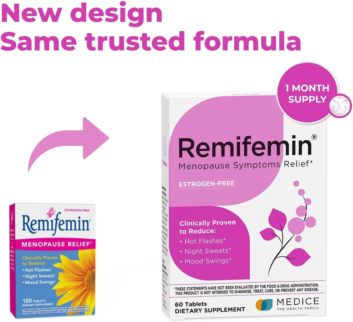 MEDICE - Medice Remifemin Menopause Symptoms Relief 60 Tabletas - The Red Vitamin MX - Suplementos Alimenticios - {{ shop.shopifyCountryName }}