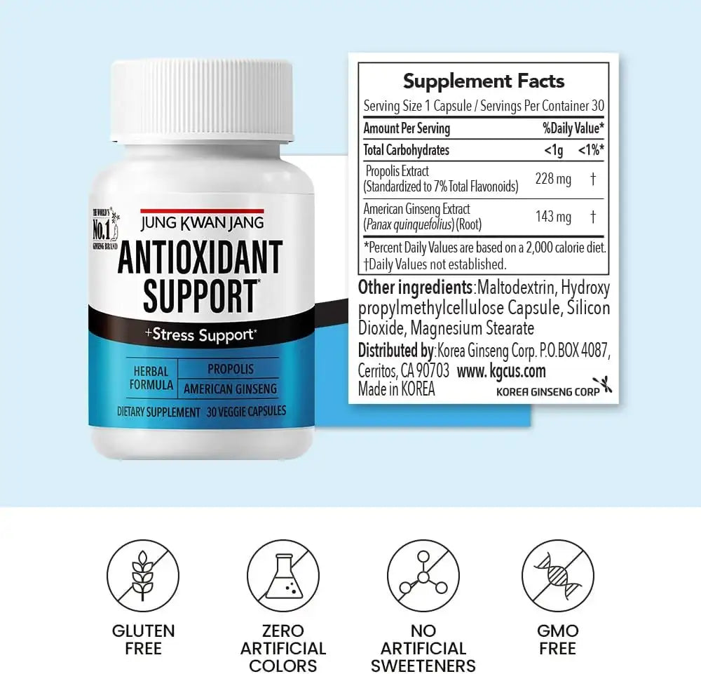 JUNGKWANJANG - JungKwanJang Antioxidant Support Blend 30 Capsulas - The Red Vitamin MX - Suplementos Alimenticios - {{ shop.shopifyCountryName }}