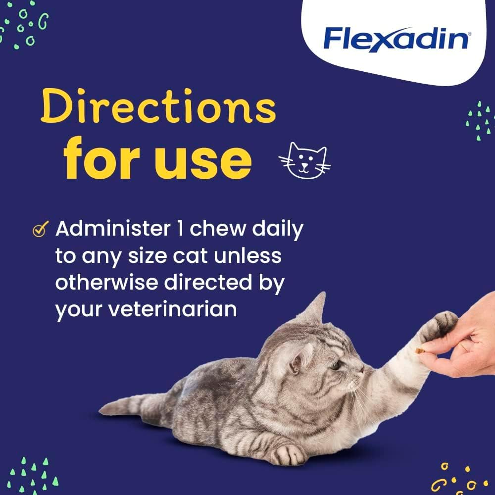 Vetoquinol Flexadin Cat Hip and Joint Support Chew 30 Masticables