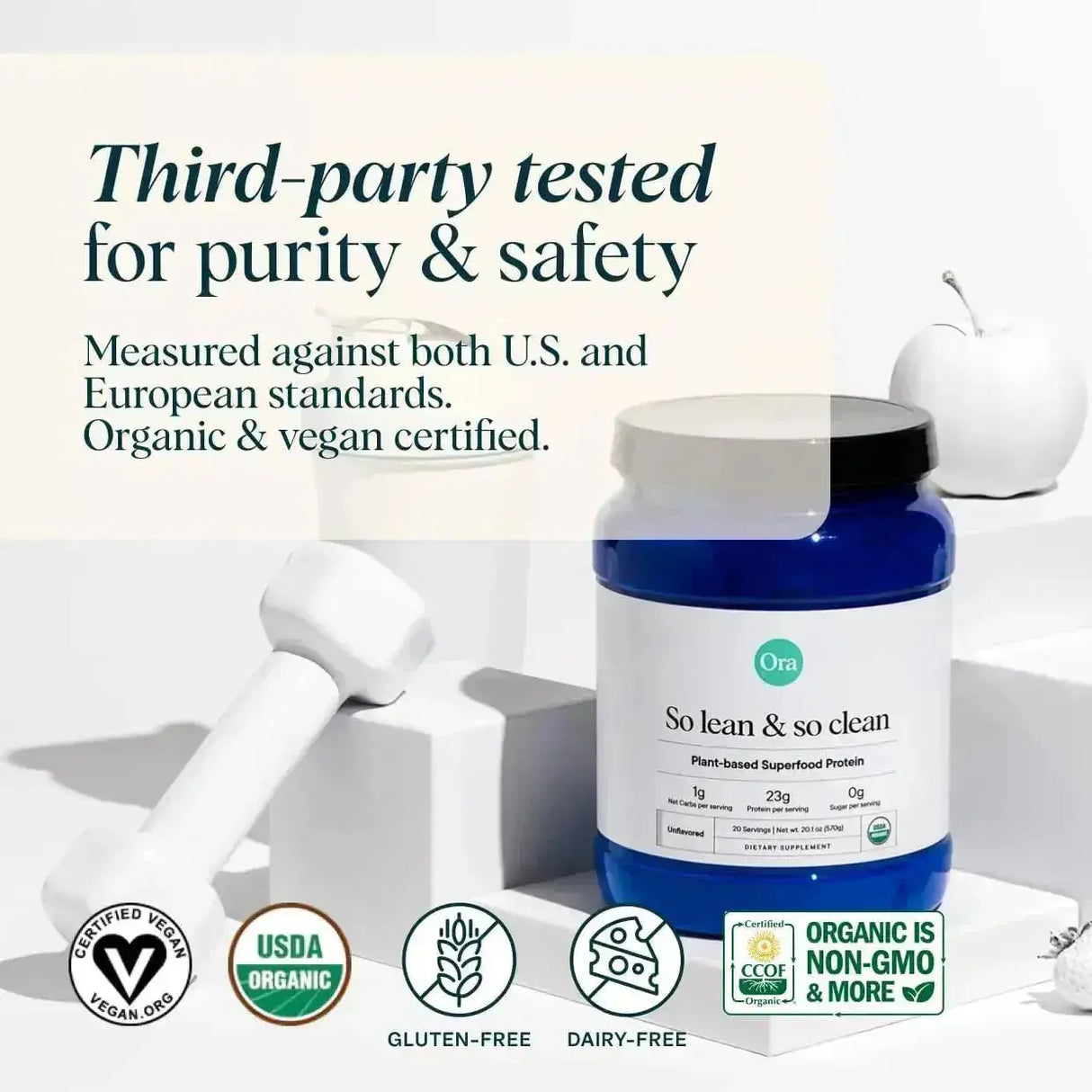 ORA ORGANIC - Ora Organic Vegan Protein Powder Unflavored 20 Servicios 594Gr. - The Red Vitamin MX - Suplementos Alimenticios - {{ shop.shopifyCountryName }}