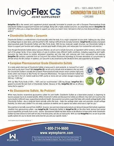 INVIGOFLEX - INVIGOFLEX CS Chondroitin Sulfate with Turmeric Curcumin 60 Tabletas - The Red Vitamin MX - Suplementos Alimenticios - {{ shop.shopifyCountryName }}