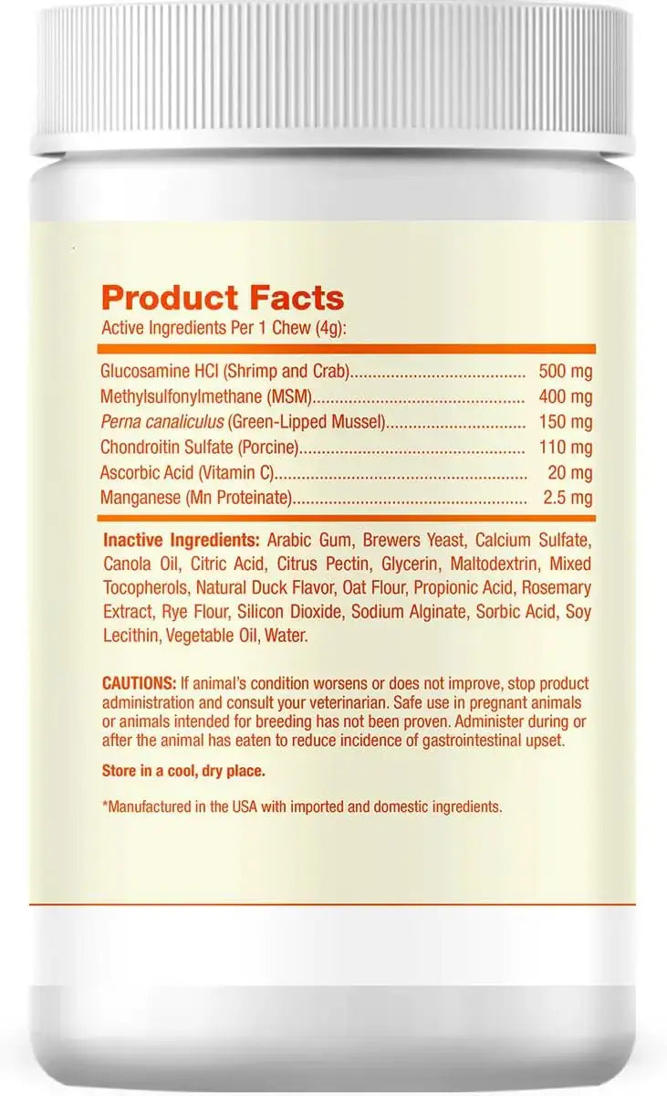 PAWLABS - Pawlabs G-Max Joint Support for Dogs Duck Flavor 60 Masticables - The Red Vitamin MX - Cuidado De Cadera Y Articulaciones Para Perros - {{ shop.shopifyCountryName }}