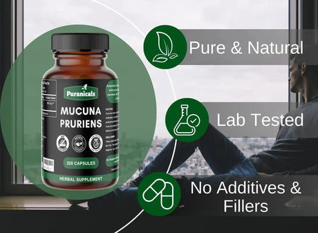PURANICALS - Puranicals Mucuna Premium 320 Capsulas - The Red Vitamin MX - Suplementos Alimenticios - {{ shop.shopifyCountryName }}