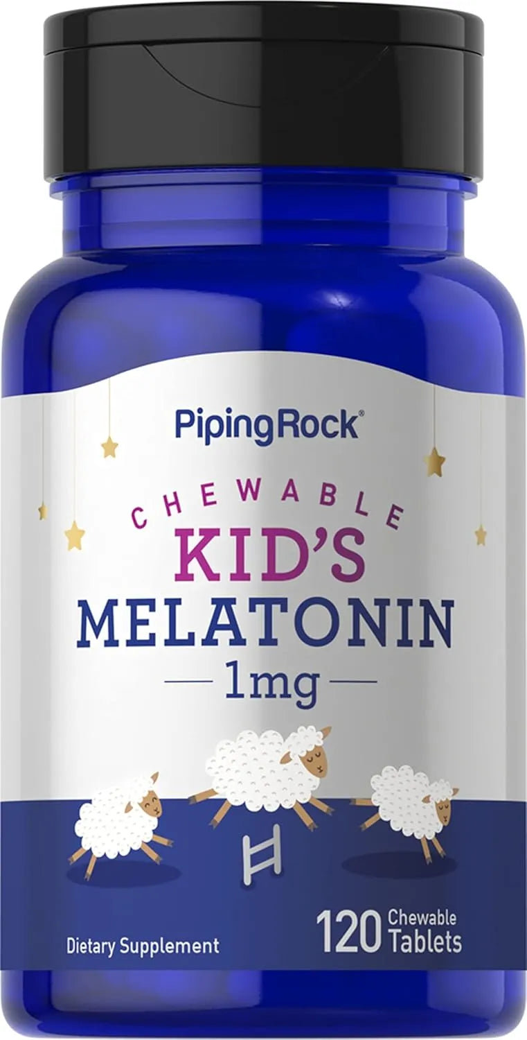PIPING ROCK - Piping Rock Kids Melatonin 1Mg. 120 Tabletas Masticables - The Red Vitamin MX - Suplementos Alimenticios - {{ shop.shopifyCountryName }}
