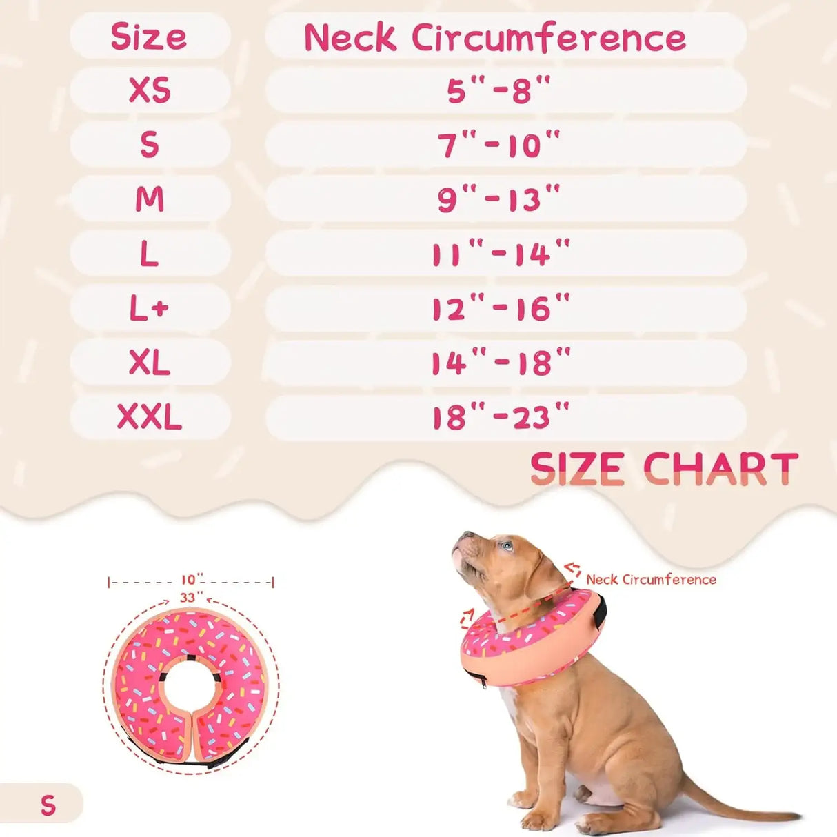 SUPET - Supet Inflatable Dog Cone Collar Alternative After Surgery SMALL Neck 7"-10" - The Red Vitamin MX - Collares y Conos De Recuperación Para Perros - {{ shop.shopifyCountryName }}