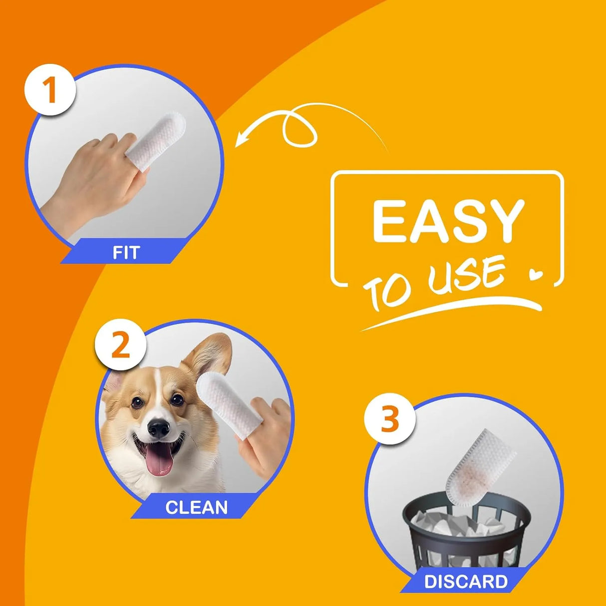 YADEE - YADEE Dog Ear Wipes Finger 50 Toallitas - The Red Vitamin MX - Cuidado Del Oído De Perros - {{ shop.shopifyCountryName }}