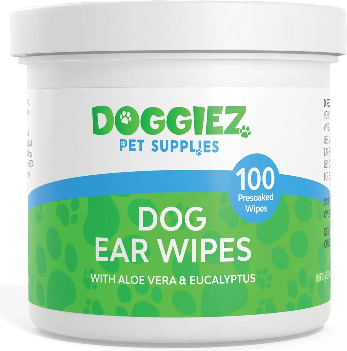 DOGGIEZ - Doggiez Pet Supplies Dog Ear Cleaner Wipes with Aloe Vera and Eucalyptus 100 Toallitas - The Red Vitamin MX - Cuidado Del Oído De Perros - {{ shop.shopifyCountryName }}