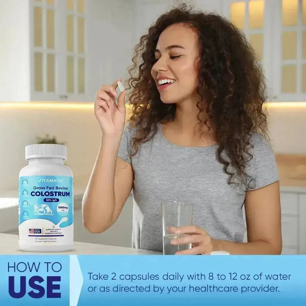 VITAMATIC - Vitamatic Bovine Colostrum 1000Mg. 120 Capsulas - The Red Vitamin MX - Suplementos Alimenticios - {{ shop.shopifyCountryName }}