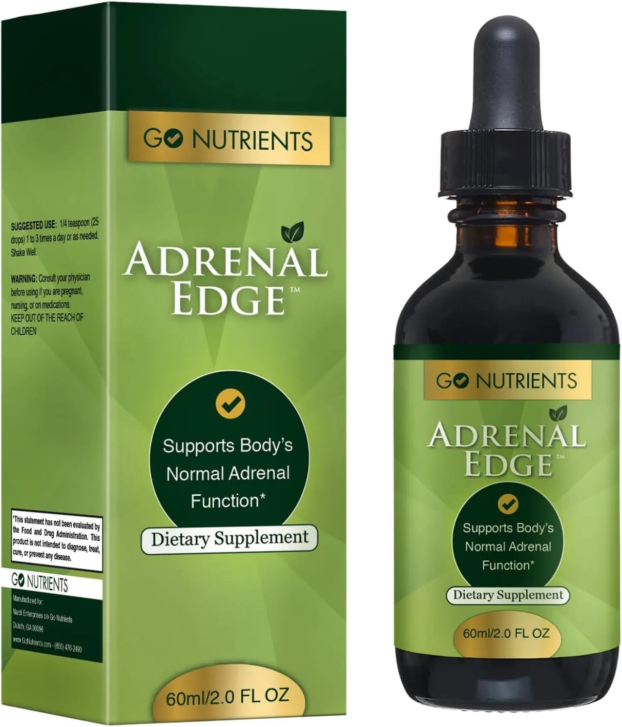 GO NUTRIENTS - Go Nutrients Adrenal Edge 2 Fl.Oz. - The Red Vitamin MX - Suplementos Alimenticios - {{ shop.shopifyCountryName }}