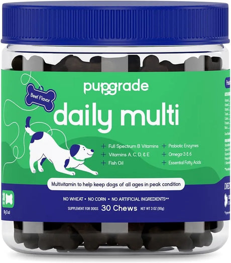 PUPGRADE - PupGrade Daily Multivitamin for Dogs 30 Masticables - The Red Vitamin MX - Multivitamínicos Para Perros - {{ shop.shopifyCountryName }}