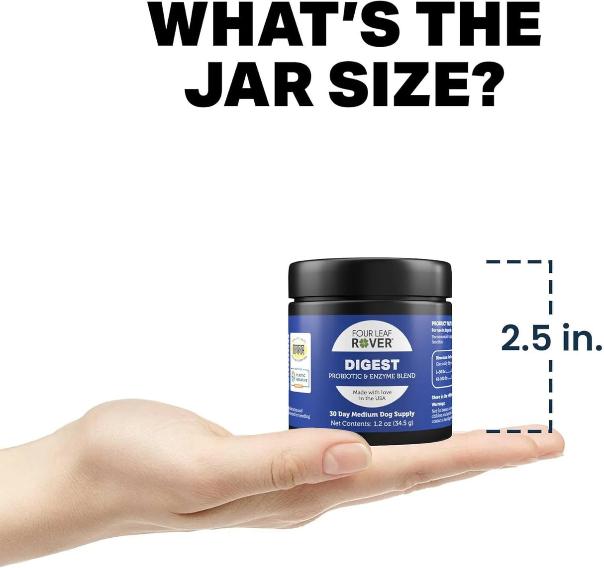 FOUR LEAF ROVER - FOUR LEAF ROVER Digest Dog Digestive Support with Digestive Enzymes and Probiotics 34.5Gr. - The Red Vitamin MX - Probióticos Para Perros - {{ shop.shopifyCountryName }}