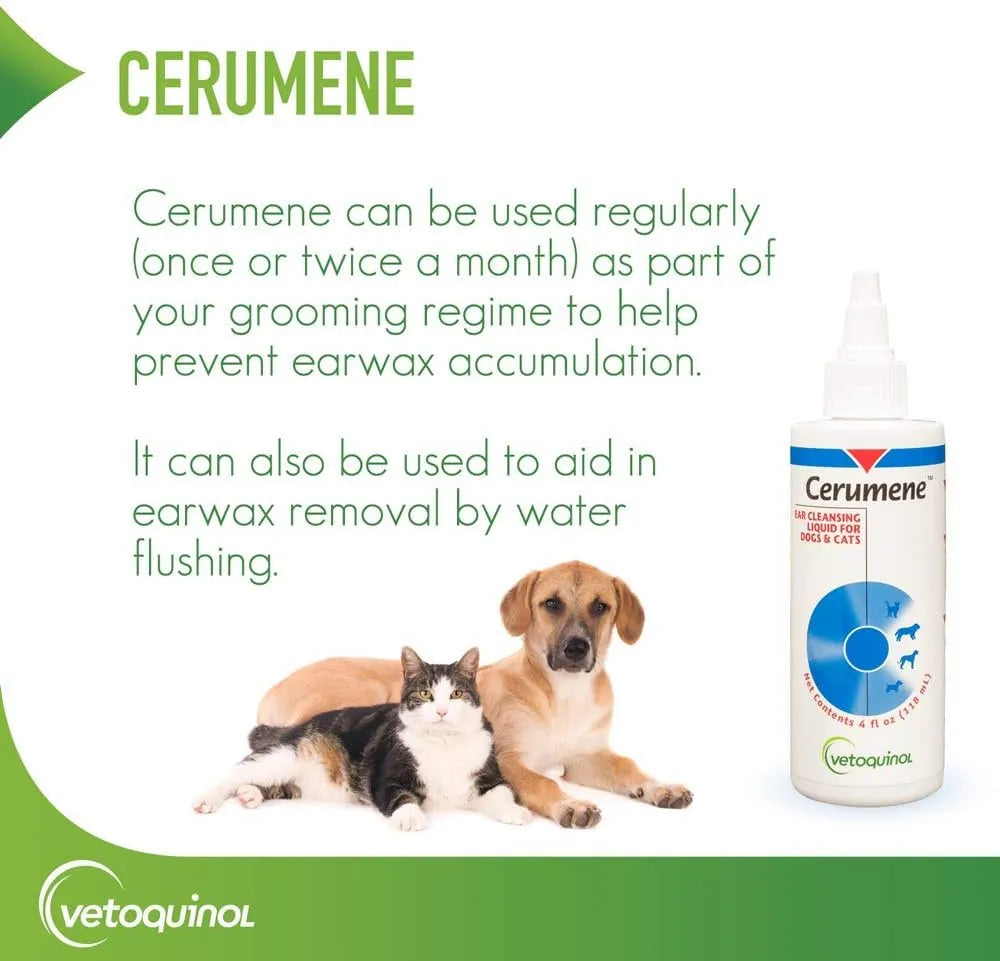 VETOQUINOL - Vetoquinol Cerumene Ear Cleansing Liquid for Dogs 4 Fl.Oz. - The Red Vitamin MX - Cuidado Del Oído De Perros - {{ shop.shopifyCountryName }}