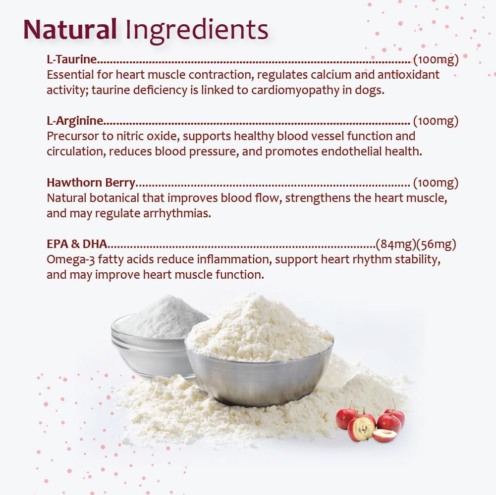 CARDIOMAX Heart Support Supplement for Dogs Vet-Formulated 60 Masticables