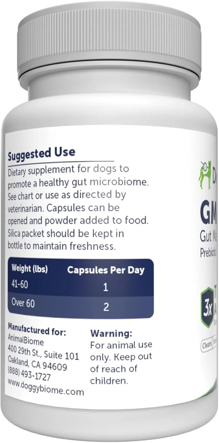 DOGGYBIOME - DoggyBiome Dog Probiotics Over 40 lbs 60 Capsulas - The Red Vitamin MX - Probióticos Para Perros - {{ shop.shopifyCountryName }}