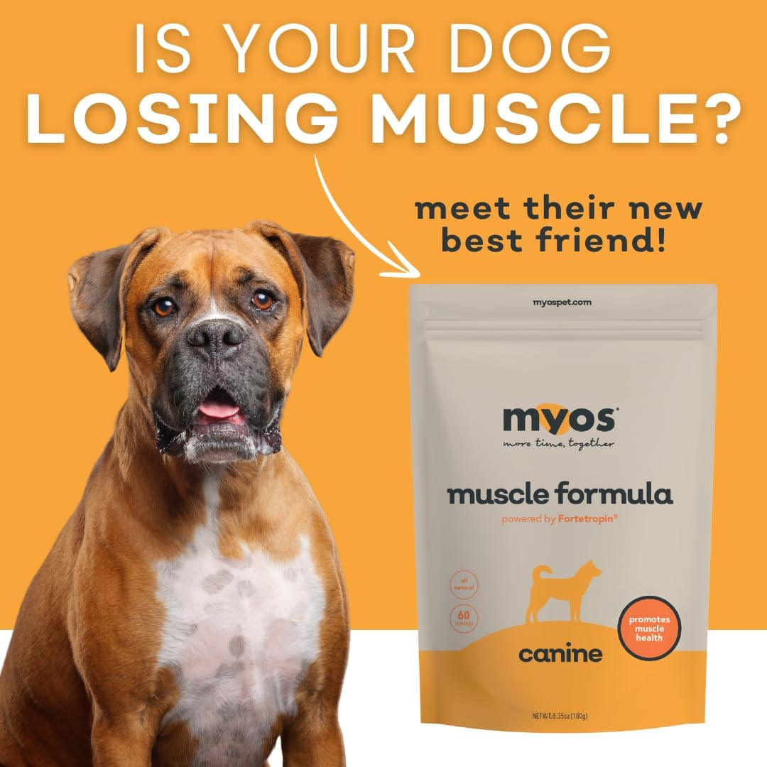 MYOS Canine Muscle Formula All-Natural Muscle Building Supplement 180Gr.