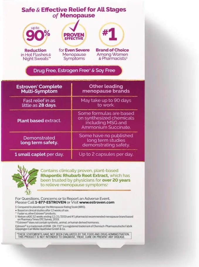 ESTROVEN - Estroven Complete Multi-Symptom Menopause Supplement for Women 28 Tabletas - The Red Vitamin MX - Suplementos Alimenticios - {{ shop.shopifyCountryName }}