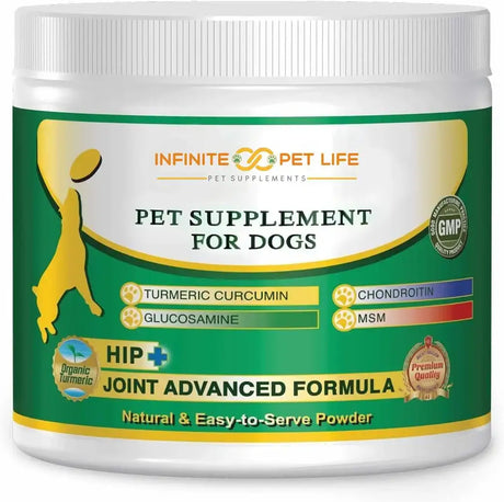 INFINITE PET - Infinite Pet Advanced Hip and Joint Supplement Powder for Dogs 90 Servicios - The Red Vitamin MX - Cuidado De Cadera Y Articulaciones Para Perros - {{ shop.shopifyCountryName }}