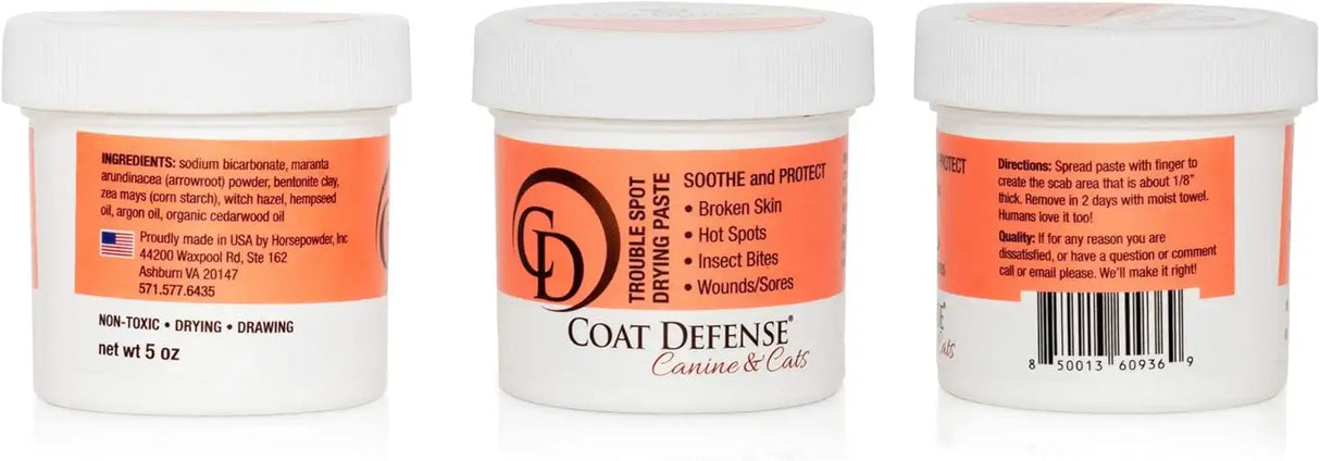 COAT DEFENSE - COAT DEFENSE Trouble Spot Drying Paste 5 Oz. - The Red Vitamin MX - Remedios Para La Picazón De Perros - {{ shop.shopifyCountryName }}