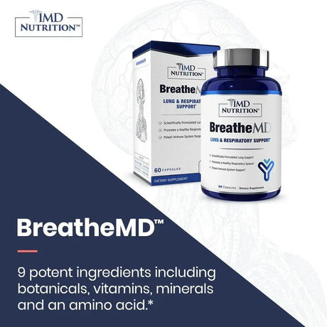 1MD NUTRITION - 1MD Nutrition BreatheMD 60 Capsulas - The Red Vitamin MX - Suplementos Alimenticios - {{ shop.shopifyCountryName }}