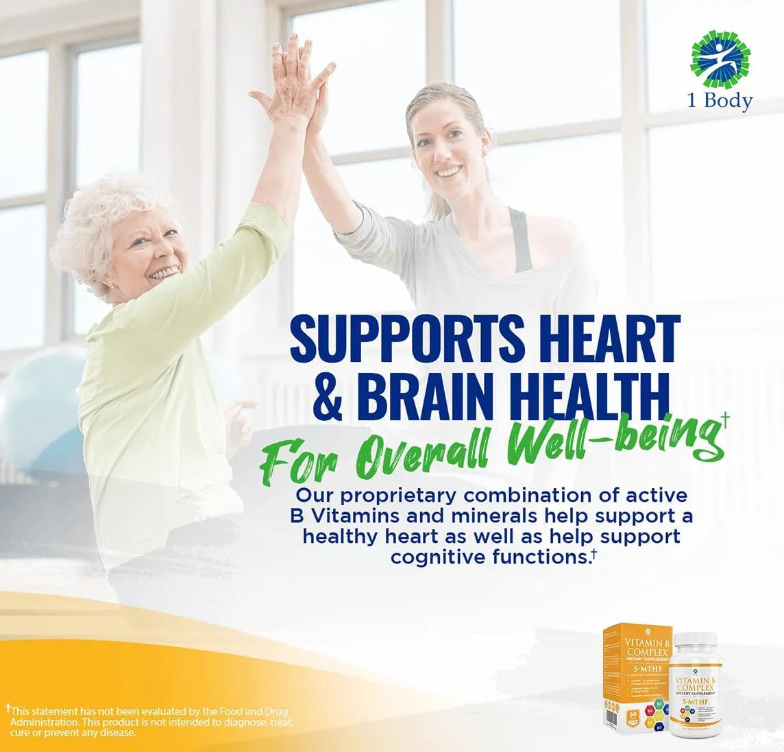 1 BODY - 1 Body Vitamin B Complex 60 Capsulas 2 Pack - The Red Vitamin MX - Suplementos Alimenticios - {{ shop.shopifyCountryName }}